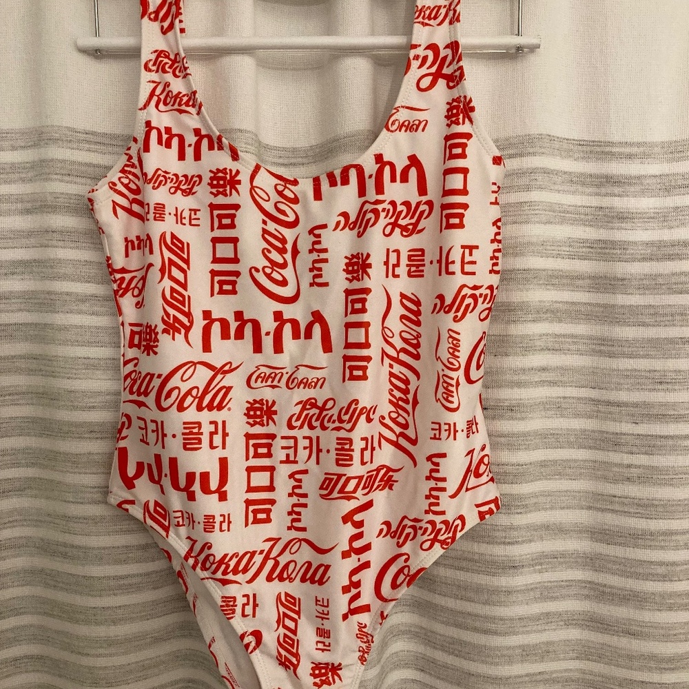 Coca Cola Bathing Suit One Piece Small